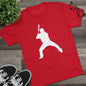 Baseball Batter Tee — Silhouette Front with Number 5 Back