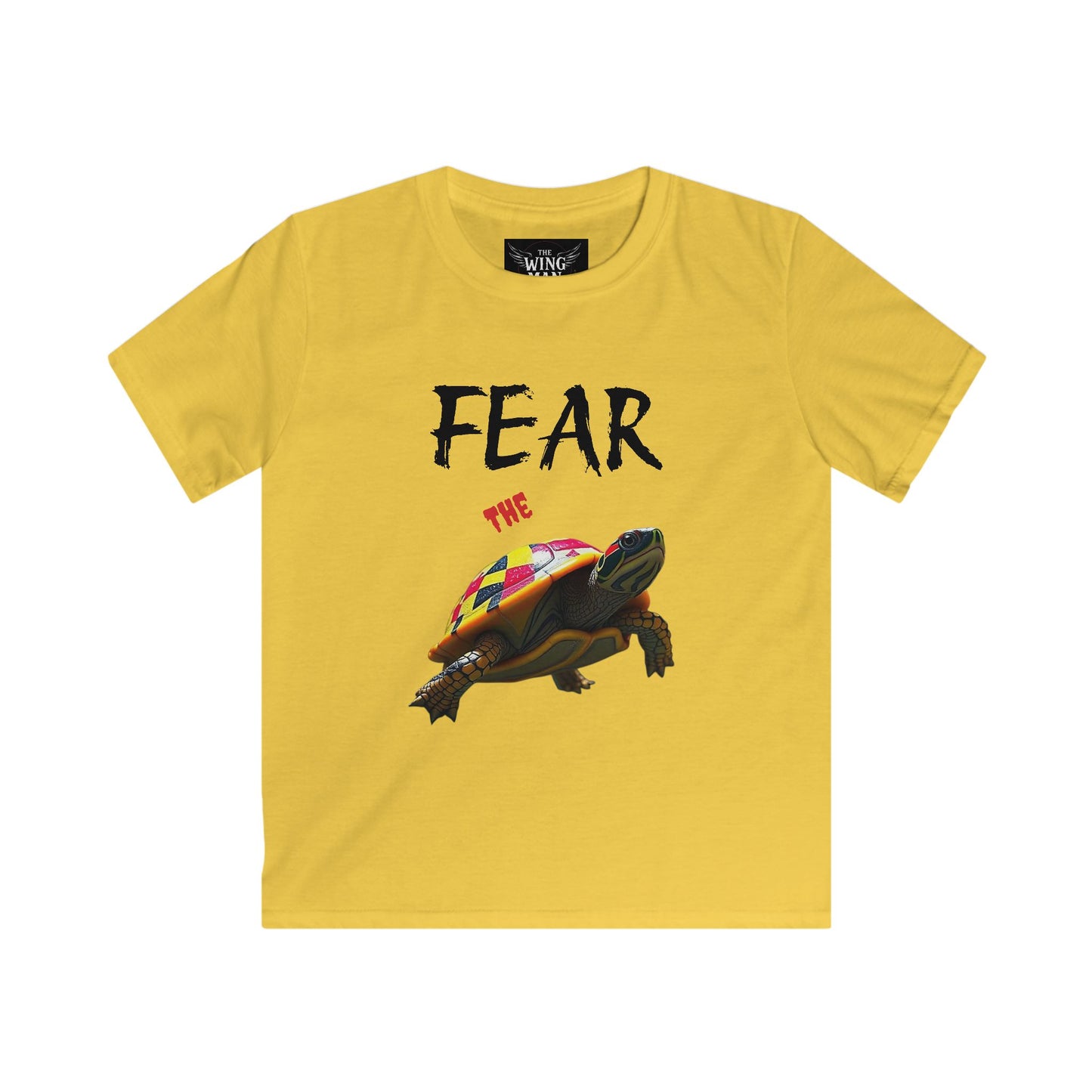 Fear Turtle Kids Tee - Fun, Stylish Shirt for Boys & Girls, Perfect for Gifts, Birthdays, Beach Days, Kids Shirt