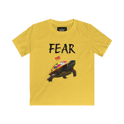 Fear Turtle Kids Tee - Fun, Stylish Shirt for Boys & Girls, Perfect for Gifts, Birthdays, Beach Days, Kids Shirt
