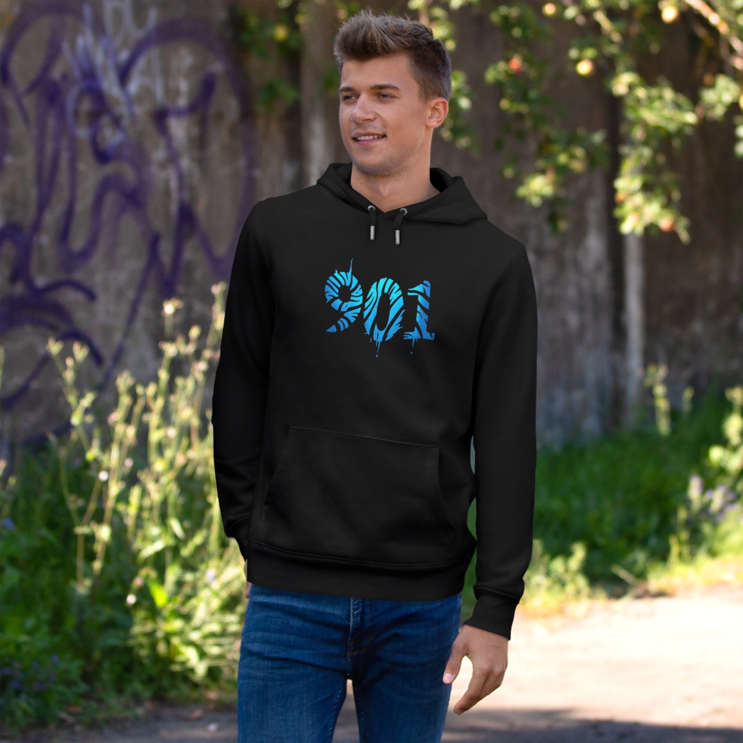 Memphis 901 Hooded Sweatshirt, Graphic Hoodie, Casual Wear, Street Style, Gift for Sports Fans