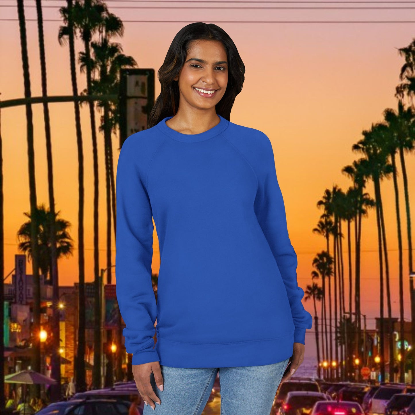 LA Script Raglan Sweatshirt, Super Soft Material and Comfortable Stylish Fit