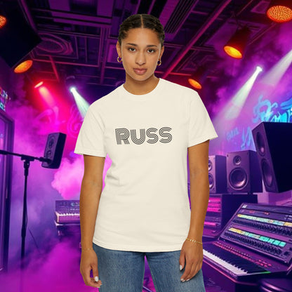 Russ Unisex T-Shirt with Retro Design, Hip-Hop Shirt, Casual Wear, Unique Style, Russ Apparel