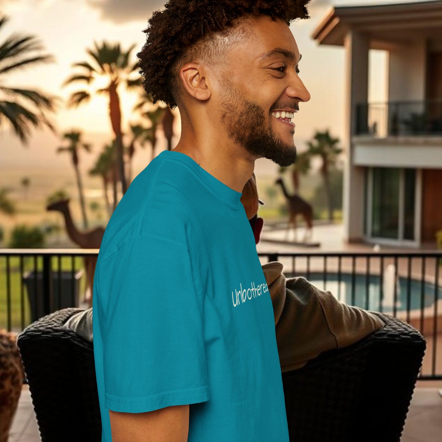 Unbothered Garment-Dyed T-Shirt, Relaxed Fit Tee, Casual Everyday Wear, Gift for Friends, Relaxation Apparel, Trendy Summer Top