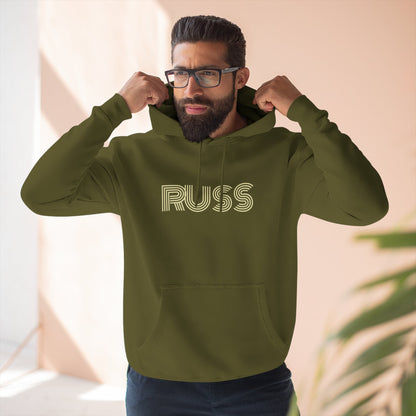 Russ Fleece Hoodie with RUSS Design, Perfect for Relaxation, Gifts, and Casual Outings, Urban Fashion, Rapper Hoodie