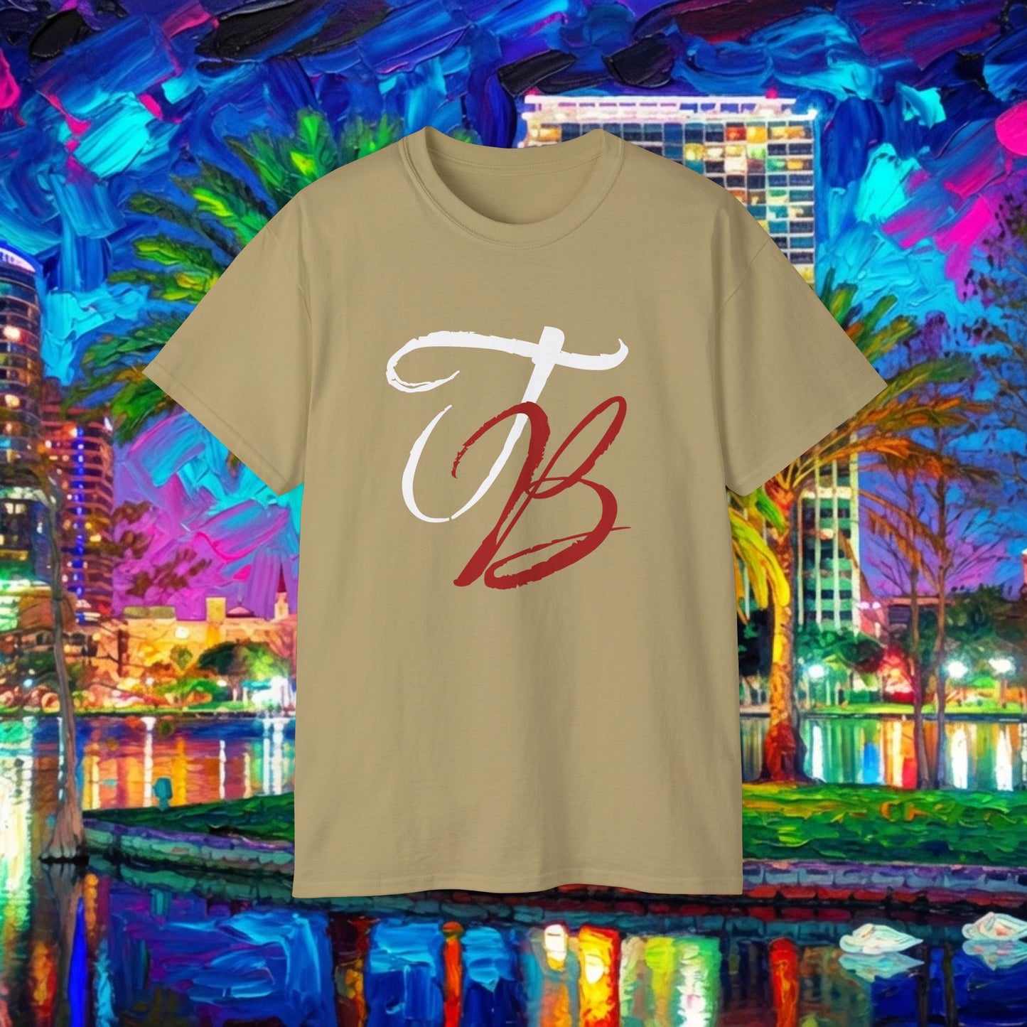 TB Monogram Tee — 813 Tampa Area Short-Sleeve T-Shirt