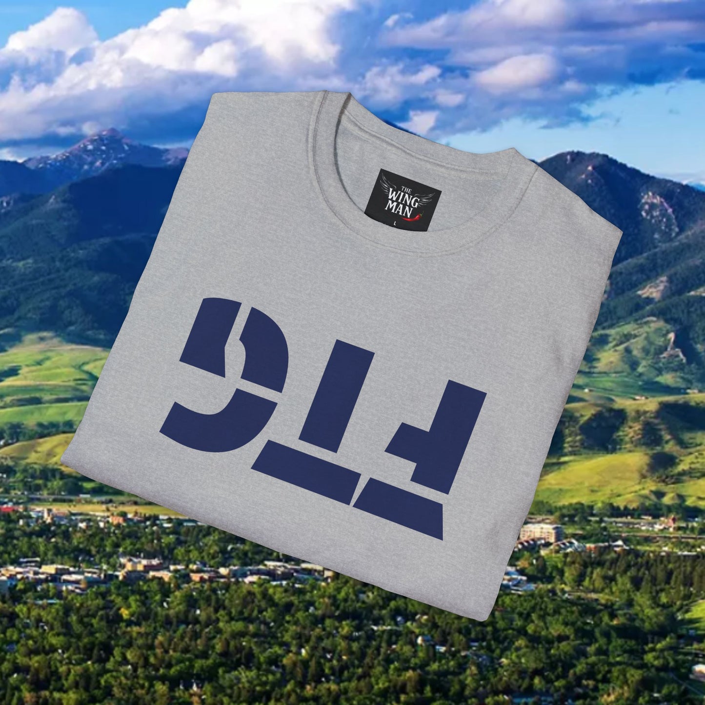 Upside Down FTG Unisex Softstyle T-Shirt - Trendy Fashion Tee, Everyday Comfort, Gift for Bobcat Fans, Gameday Wear, Relaxed Style