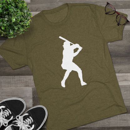 Baseball Stars Batter Silhouette Tee — Back Number '3' Player Shirt