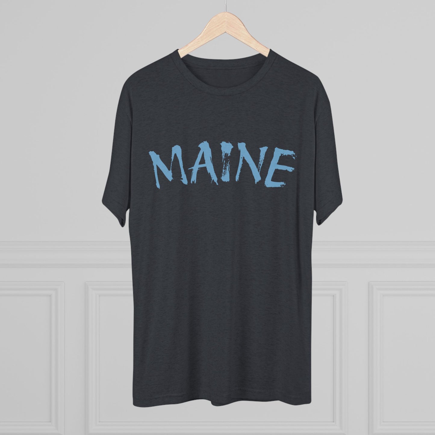 Maine Bear Paw Tee — Coastal State Graphic T-Shirt, Tri-Blend, Ultra Soft T-Shirt, Perfect for Gameday