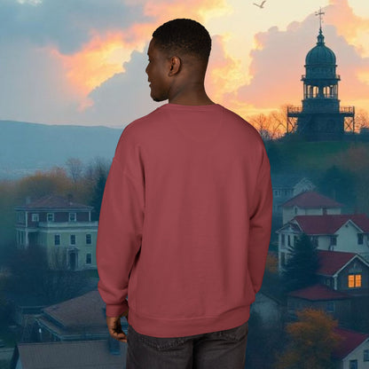 Crewneck Sweatshirt, Wild Boar Graphic, Unisex Cozy Sweatshirt, Vintage Style Crew Neck, Outdoor Adventure Apparel