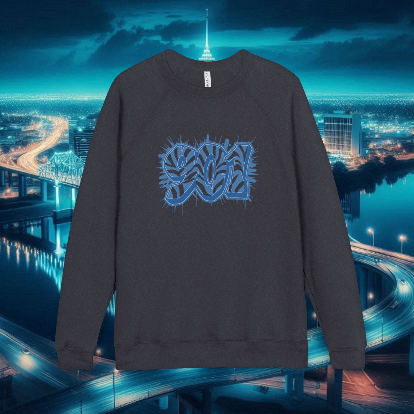 Graffiti '901' Memphis Area Code Graphic Sweatshirt — Urban Streetwear Pullover