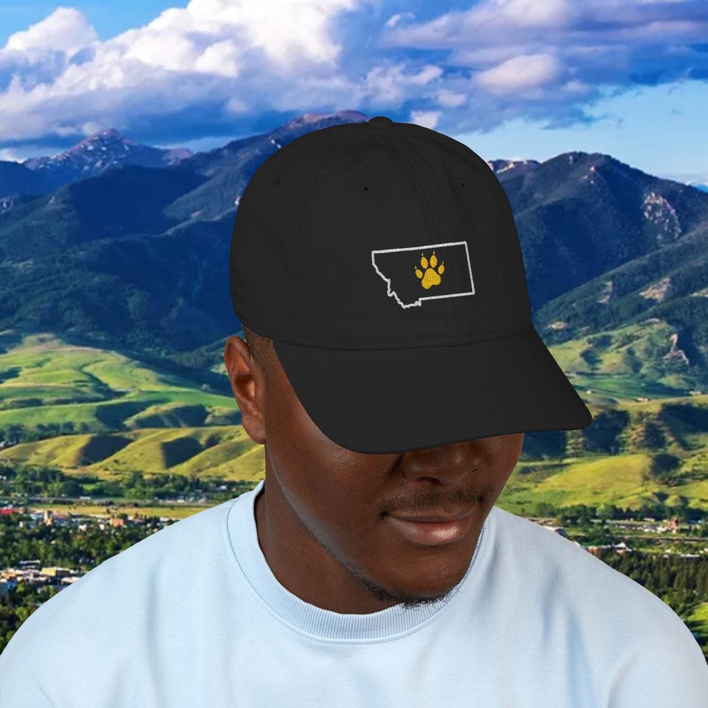 Bobcat Embroidered Baseball Cap - Montana State Fans, Outdoor Adventure Hat, Casual Style Accessory, Unique Personalization, Eco-Friendly