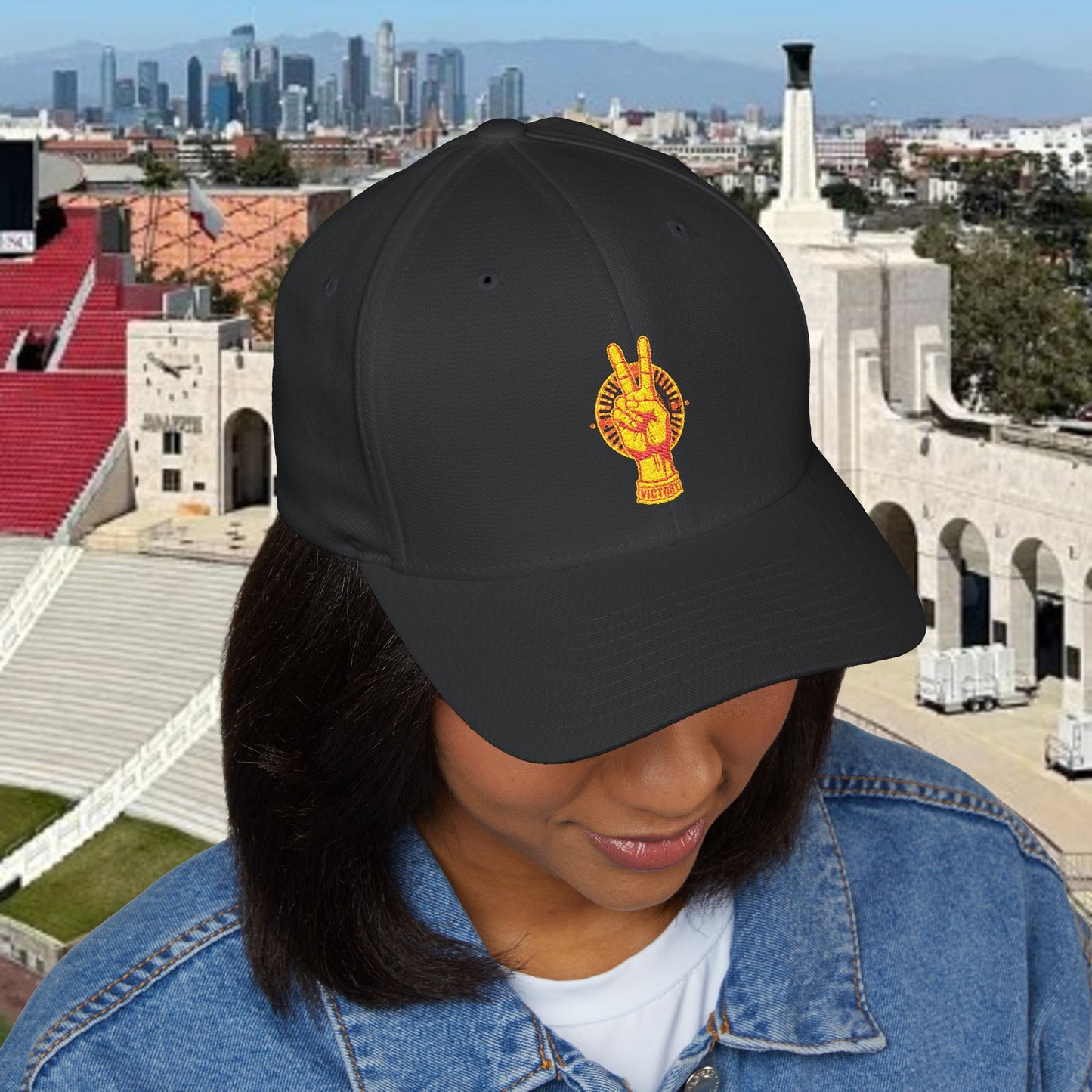 Victory Inspired Embroidered Cap, Stylish Hat, Trendy Accessories, Gift for Him or Her, Casual Headwear, Unique Cap for Gameday