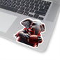 Cute Elephant Football Kiss-Cut Stickers, Fun Laptop Decor, Baby Shower Favors, Kids Party Supplies, Sports Stickers