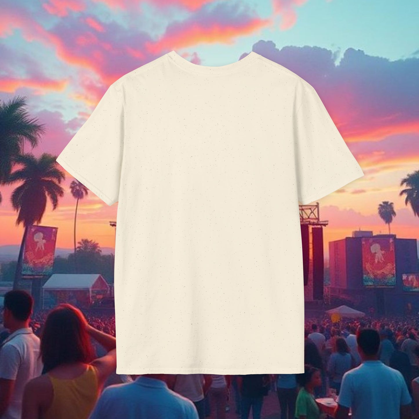 Colorful Acoustic Guitar T-Shirt, Music Lover's Tee, Festival Wear, Gift for Musicians, Vibrant Graphic Shirt