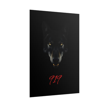 Wolfpack Art Poster, Wolf 901 Raleigh Poster, Gift for Die Hard Fans, Home Decor, 919 Design