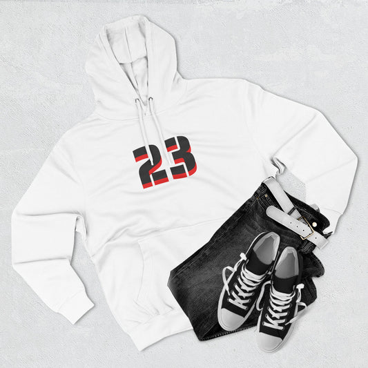 23 Fleece Hoodie, Stylish Sportswear for Game Day, Unisex Sweatshirt, Athletic Fashion, Cozy Hoodie, Perfect for Fans