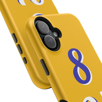 Vibrant Sports Phone Case, 8 24 Tribute, Impact-Resistant Case, Gift for Basketball Fans, Durable Phone Cover, Summer Vibe, Celebration