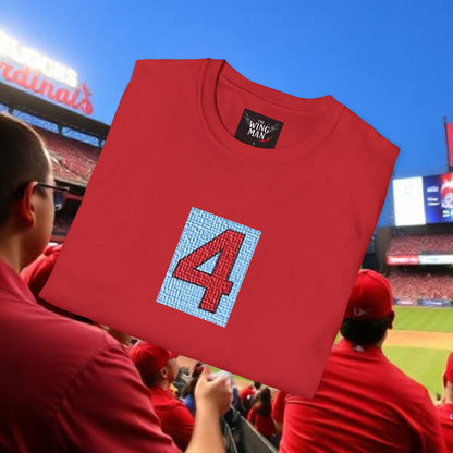 Legends Number 4 Unisex Softstyle T-Shirt, Casual Tee, Gift for Baseball Fans, Birthday Present, Everyday Wear, Unique Style
