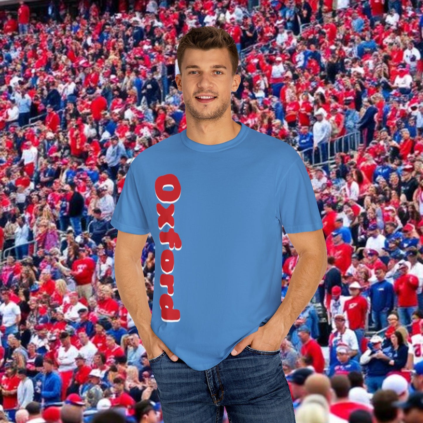 Oxford Graphic Tee: Stylish Unisex T-shirt, Perfect for Game Day, College Spirit Wear, Casual Outings, Gifts for Fans