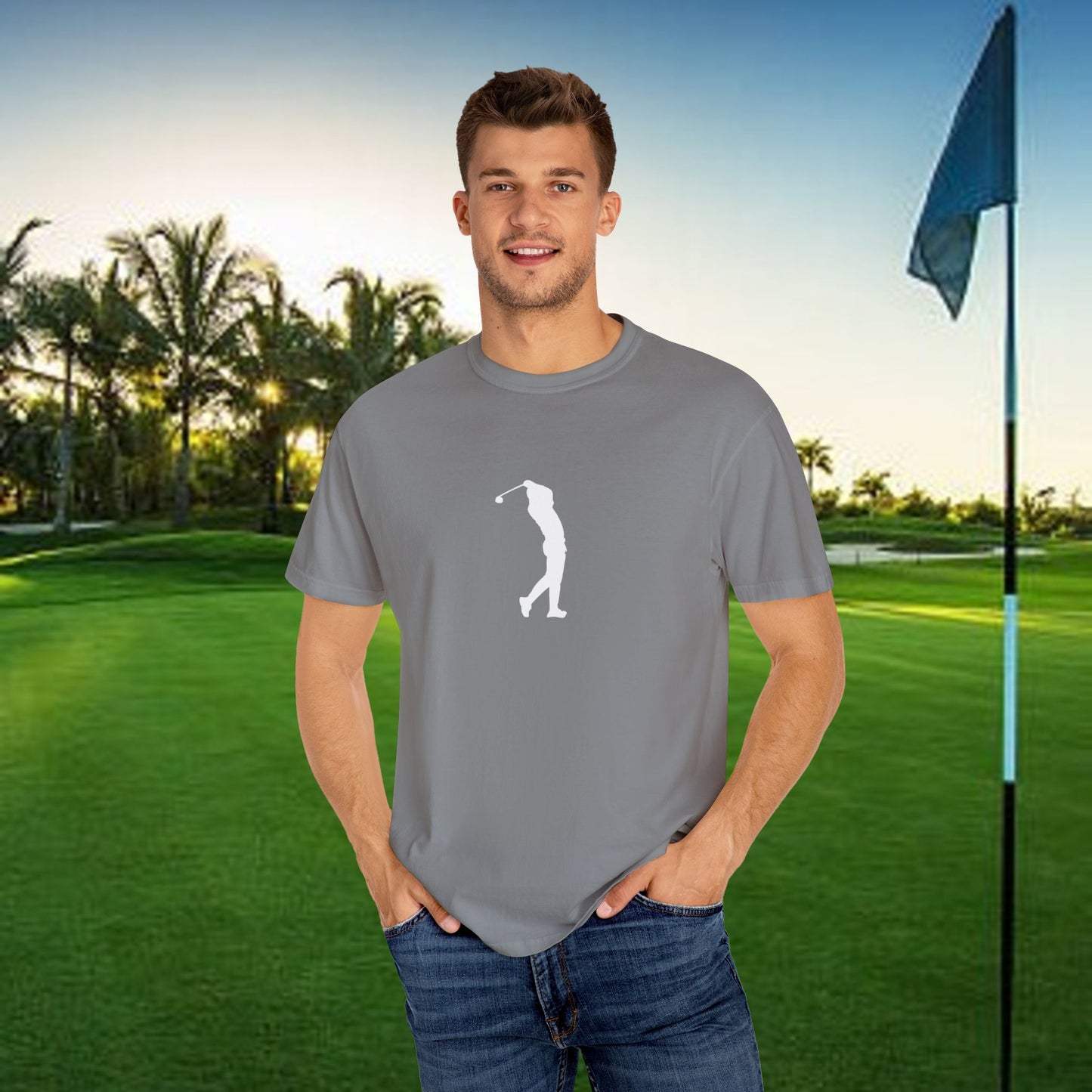 Golf Lover's Unisex Garment-Dyed T-Shirt - Perfect Gift for Golf Enthusiasts, Casual Wear, Sports Apparel, Father's Day, Birthday