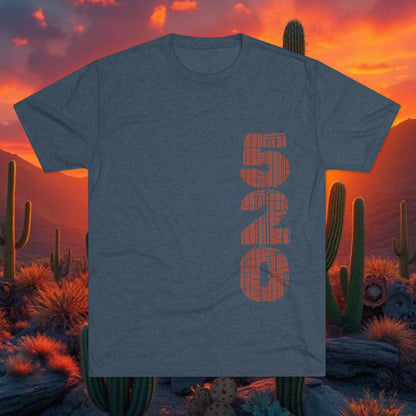 Wildcat Silhouette Graphic Tee — Vertical “520” Desert Crew Shirt, Tri-Blend