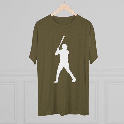 Baseball Stars Silhouette Tee - #13 on the Back, Baseball Legends, Soft Style Tri-Blend T-Shirt Perfect for Gameday
