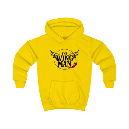 Kids Hoodie - "The Wing Man" Graphic Hoodie with Wings & Chili Pepper Design