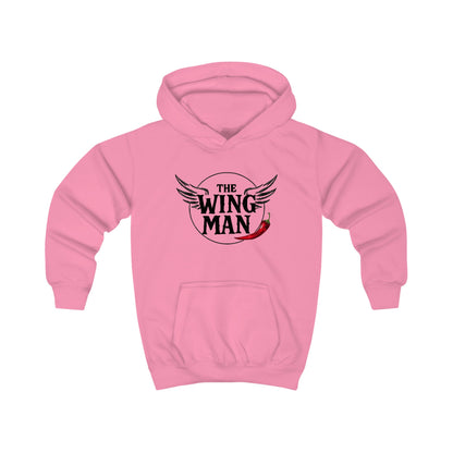 Kids Hoodie - "The Wing Man" Graphic Hoodie with Wings & Chili Pepper Design