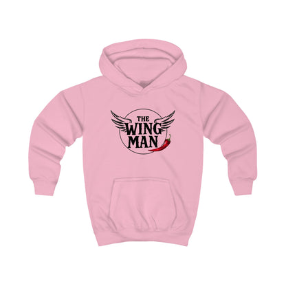Kids Hoodie - "The Wing Man" Graphic Hoodie with Wings & Chili Pepper Design