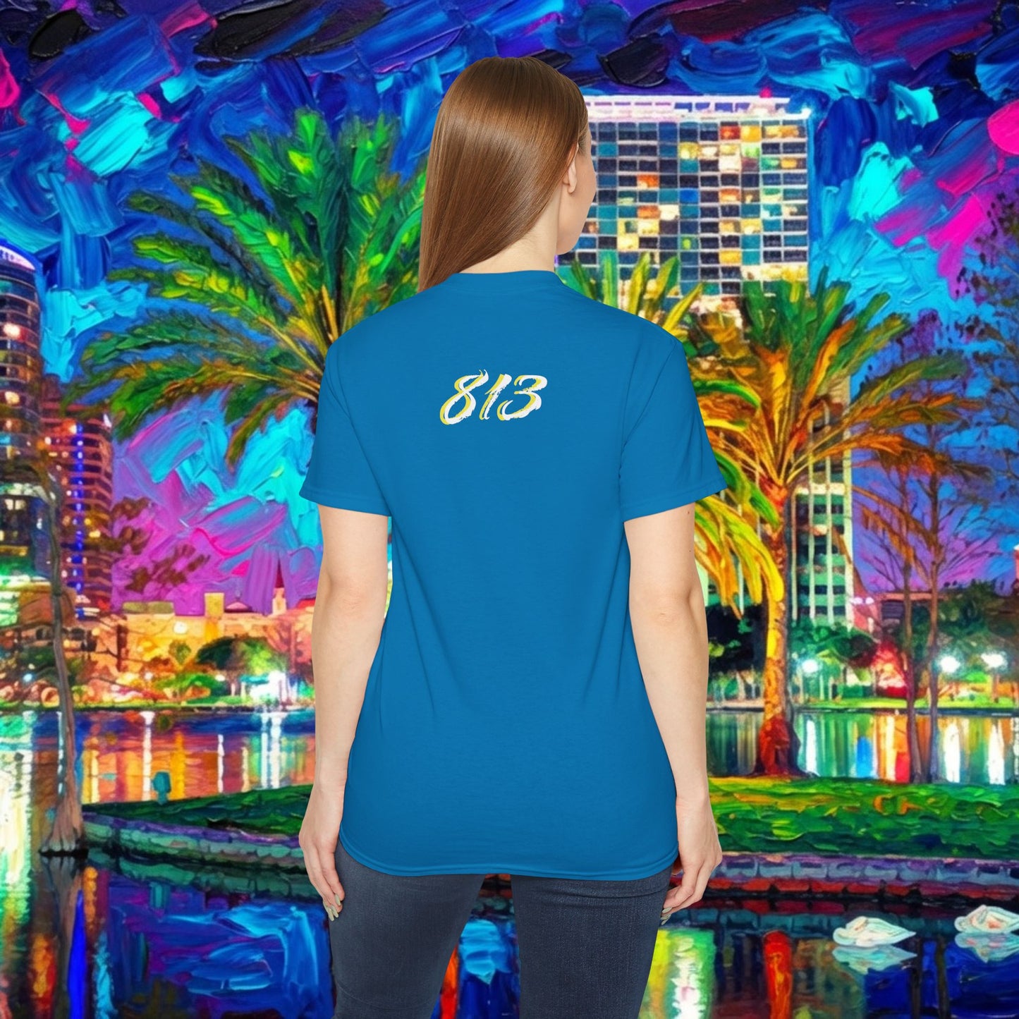 TB Monogram Tee — 813 Tampa Area Short-Sleeve T-Shirt