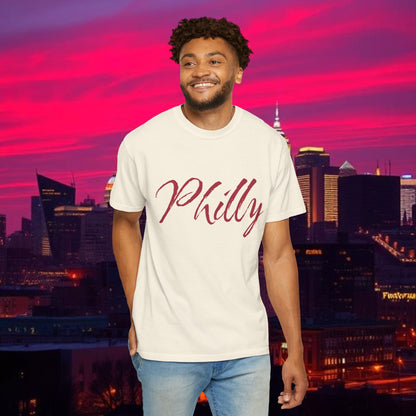 Philly Script T-Shirt — Handwritten City Pride Tee, Ultra Soft and Comfortable T-Shirt for any gameday.