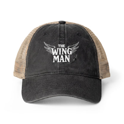 Wing Man Women's Washed Mesh-Back Cap