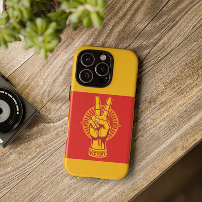 Victory Inspired Symbol Phone Case, Tough Phone Cover, Gift for Empowerment, Inspirational Tech Accessory, Unique Phone Protection