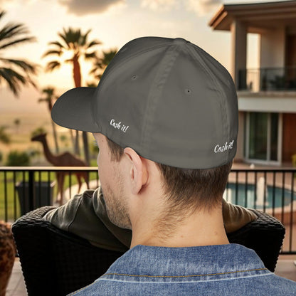 Cash it! Wing Man Designs, Closed-Back Structured Cap (Embroidery), Check Mark Hat