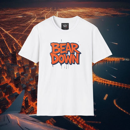 Bear Down Unisex Graphic T-Shirt - Bear Down Design, Casual Wear, Streetwear, Gift for Football Fans, Trendy Everyday Tee