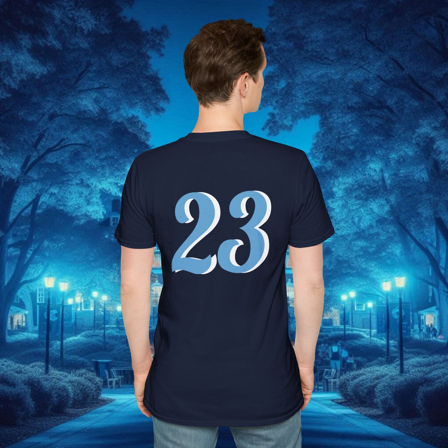 Chapel Hill 23 Unisex Softstyle T-Shirt - Casual Fan Tee, Sportswear, College Apparel, Gift for Graduates, Game Day Shirt