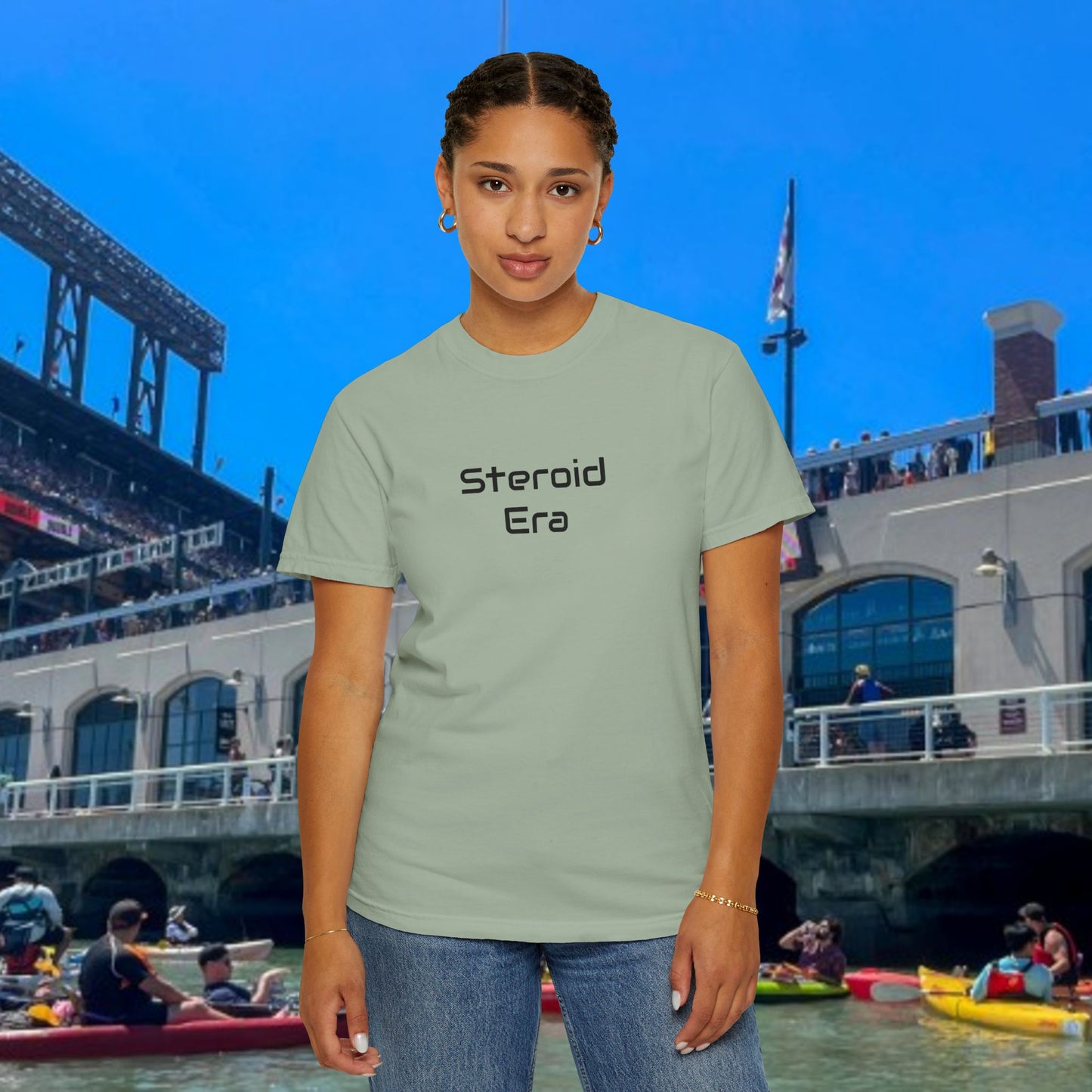 Vintage Baseball Unisex Garment-Dyed T-shirt, 90's Steroid Era Tee Shirt, Athletic Sports Tee, Retro Baseball Shirt, Sports Fan Gift,