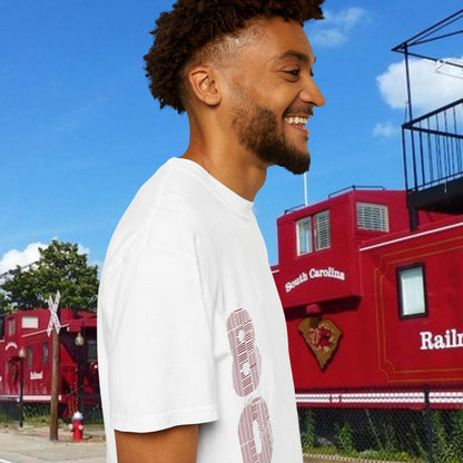 Rooster Graphic T-Shirt — Vertical '803' Design & Bold Red Rooster