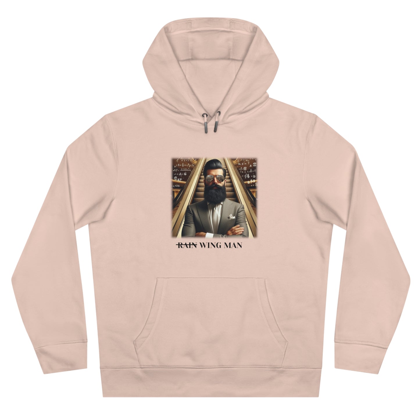 Wing Man Hooded Sweatshirt - Cozy Graphic Hoodie for King Vibe Lovers, Perfect for Casual Wear, Gifts, and Celebrations