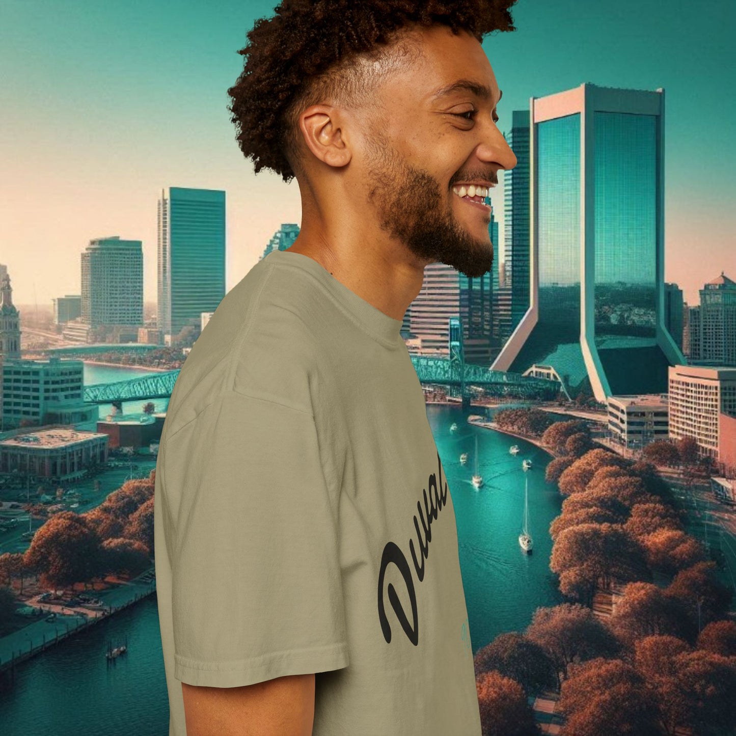 Duval Script T‑Shirt — Jacksonville Retro City Tee, Perfect for Gameday or Everyday Use. Soft style T-Shirt.