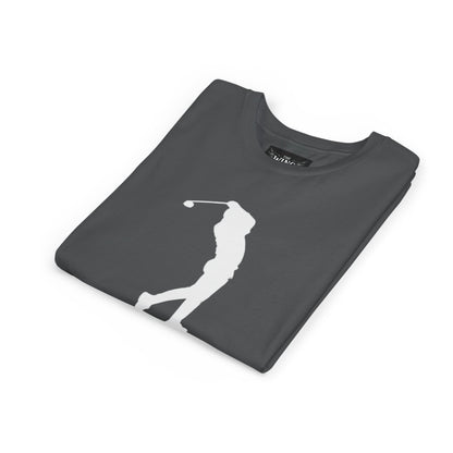 Youth Golf T-Shirt — Silhouette Golfer Short Sleeve Tee
