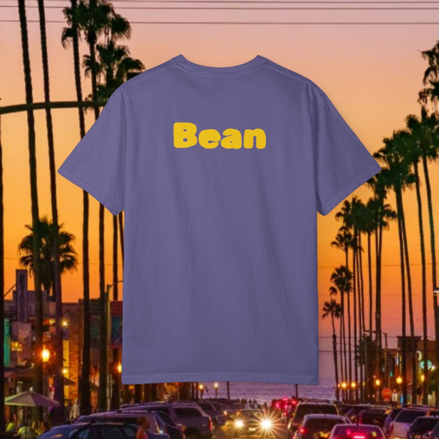 Legend Tribute Unisex Garment-Dyed T-Shirt with '8 & 24' and 'Bean' Text - Casual Wear, Gift for Friends