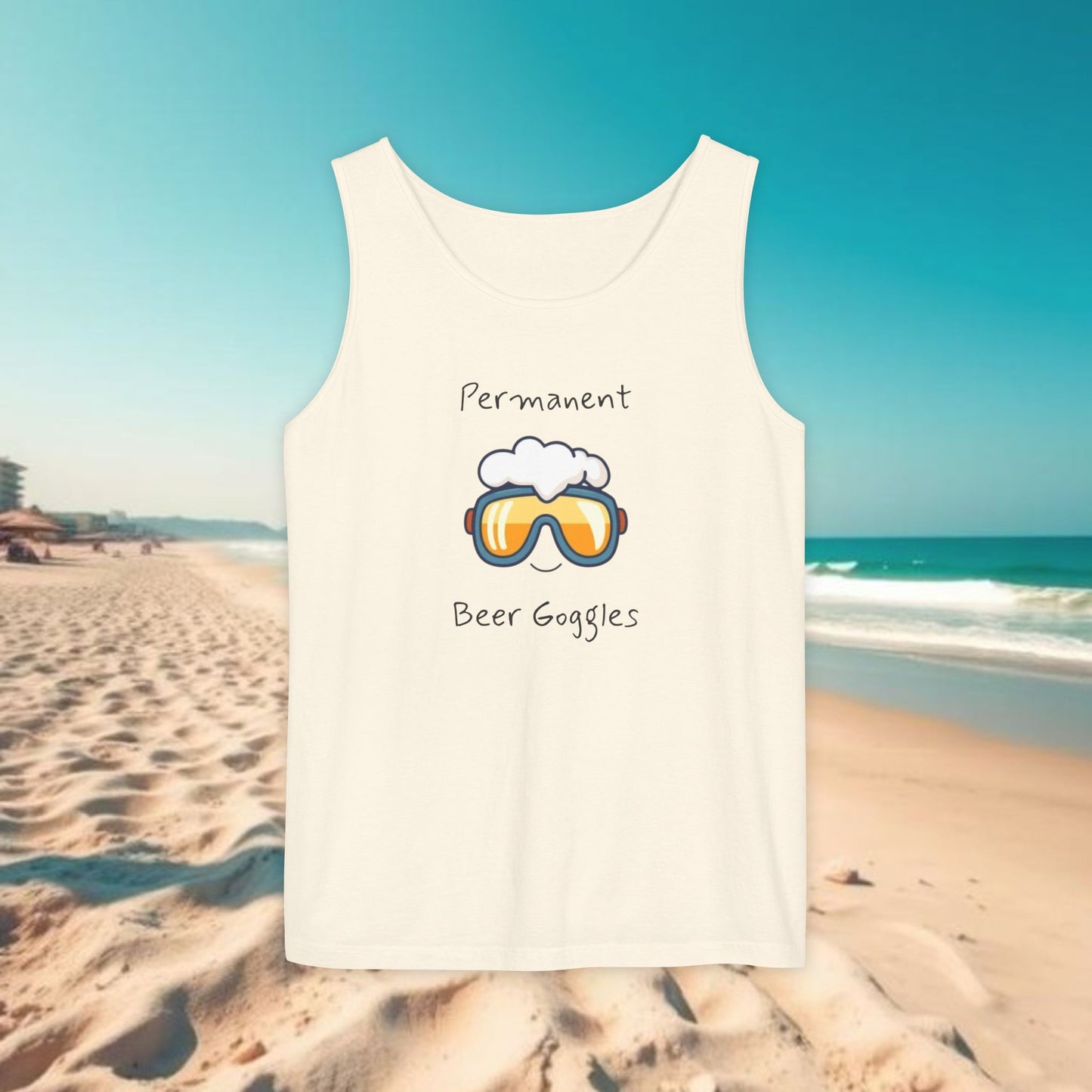 Beer Goggles Tank Top, Unisex Tank, Summer Apparel, Beachwear, Funny Gift, Pool Party Top