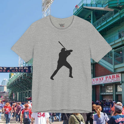 Baseball Stars Batter Silhouette T‑Shirt with Number 34 Back