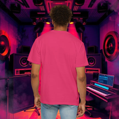 Colorful Unisex Garment-Dyed T-shirt, Artistic Graphic Tee, Music Festival Shirt, Casual Everyday Wear, Vibrant Streetwear, Unique Gift Idea