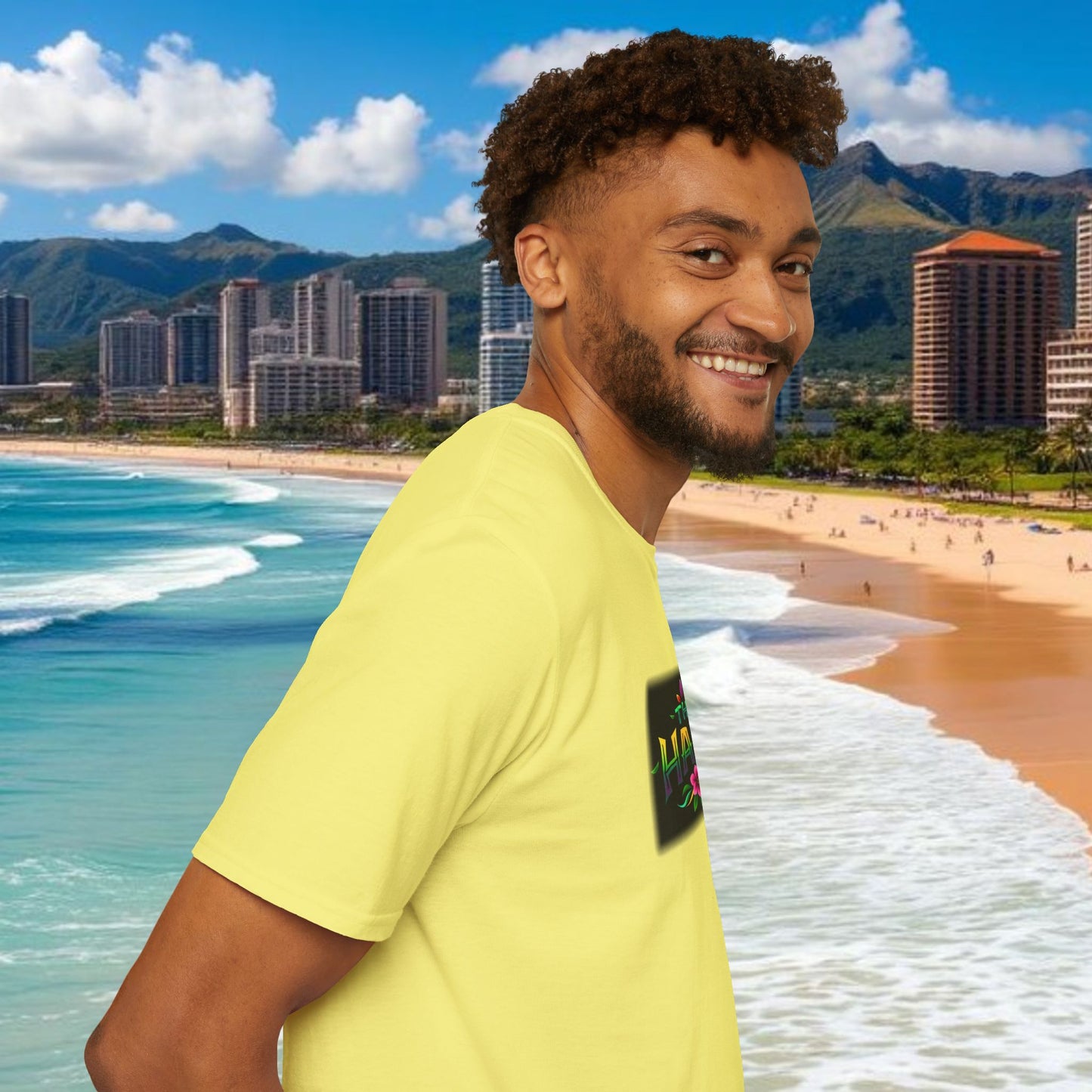 T-Shirt with HAKA Design, Tropical Vibe Tee, Perfect for Hawaii Fans, Unisex Graphic Tee, Summer Essentials, Gift for Friends