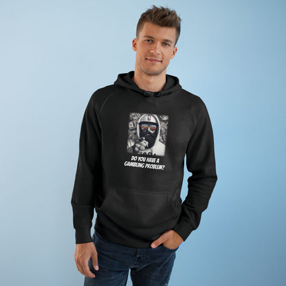 Wing Man "Gambling Problem" Hoodie, Casual Streetwear, Gift for Gamblers, Trendy Hooded Sweatshirt