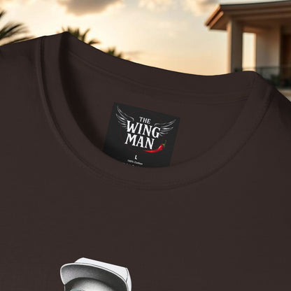 Wing Man Vibes Unisex T-Shirt, Angel Wings Tee, Gift for Him, Graphic Tee, Casual Shirt, Mens Top
