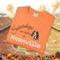 Knoxville Saturday Vibes T-Shirt, Unisex Tee, Game Day Apparel, Dog Lovers Gift, Orange Casual Top
