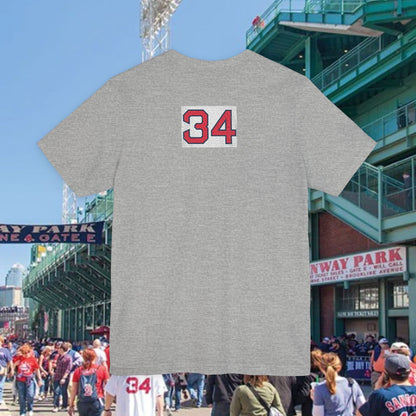 Baseball Stars Batter Silhouette T‑Shirt with Number 34 Back